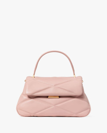 KateSpade Grace Quilted Top Handle Bag Rose Smoke
