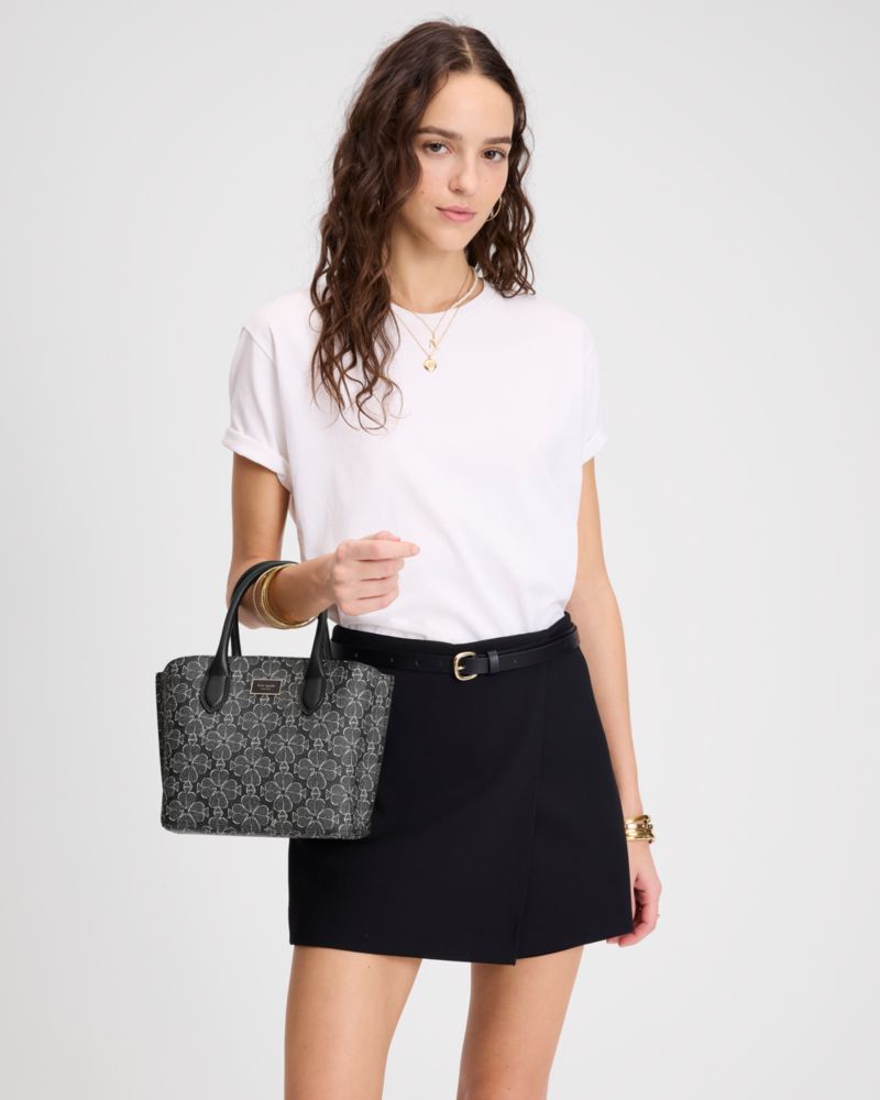 KateSpade Suite Spade Flower Crossbody Tote Black Multi