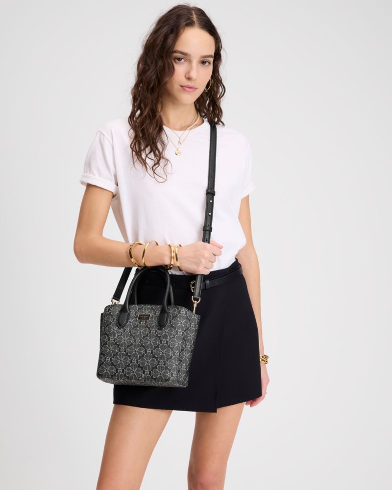 KateSpade Suite Spade Flower Crossbody Tote Black Multi
