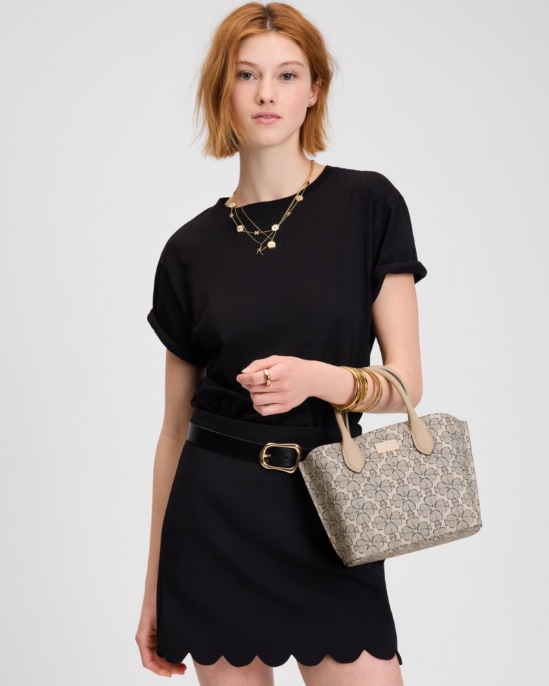 KateSpade Suite Spade Flower Crossbody Tote Neutral Multi