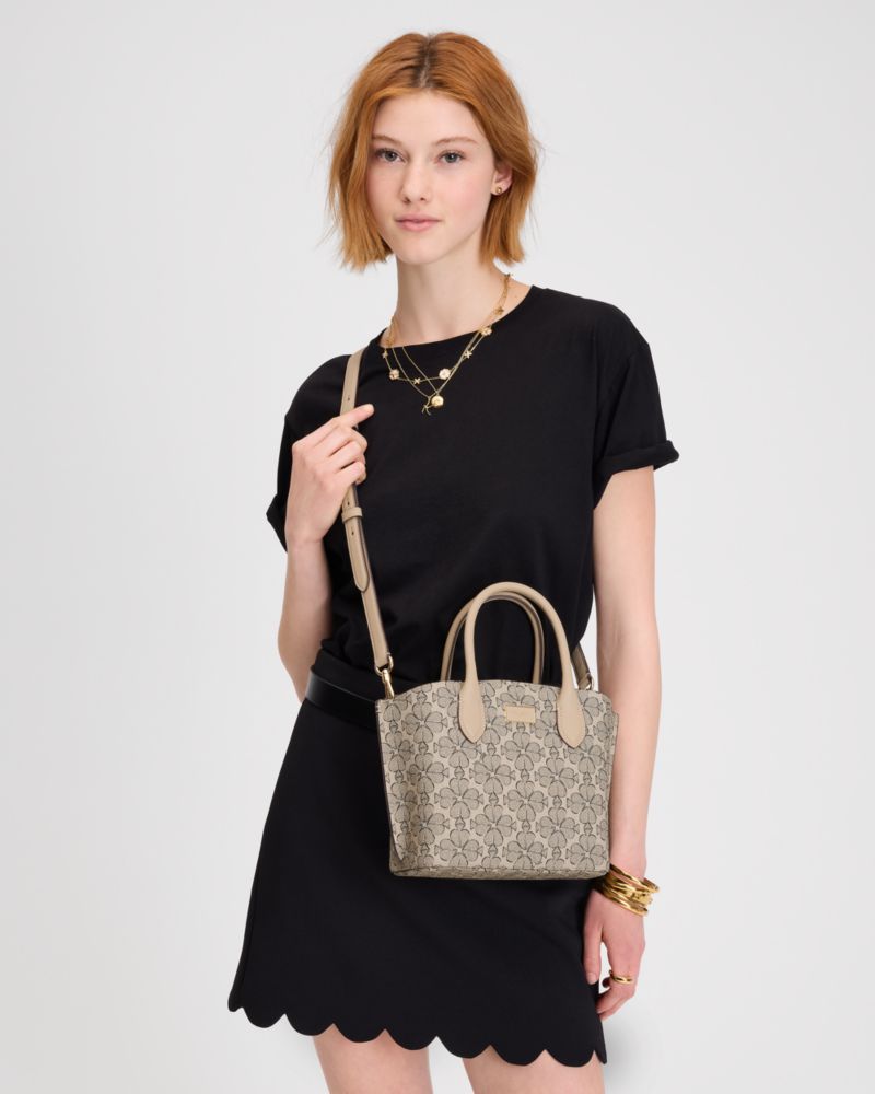 KateSpade Suite Spade Flower Crossbody Tote Neutral Multi