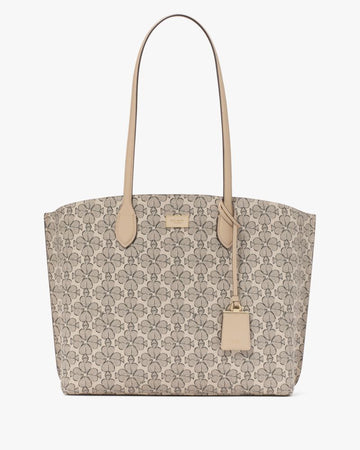 KateSpade Suite Spade Flower Large Work Tote Neutral Multi
