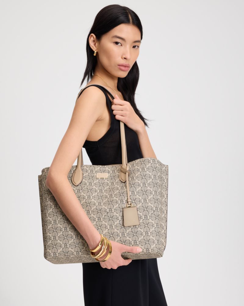 KateSpade Suite Spade Flower Large Work Tote Neutral Multi