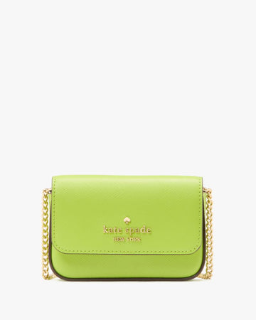 KateSpade Madison Card Case Crossbody Grasshopper Green