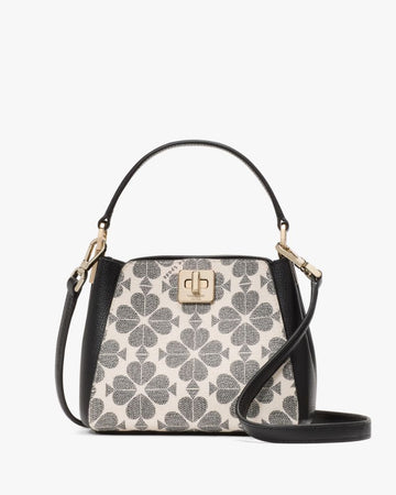 KateSpade Spade Flower Pvc Mini Top Handle Crossbody Black Multi