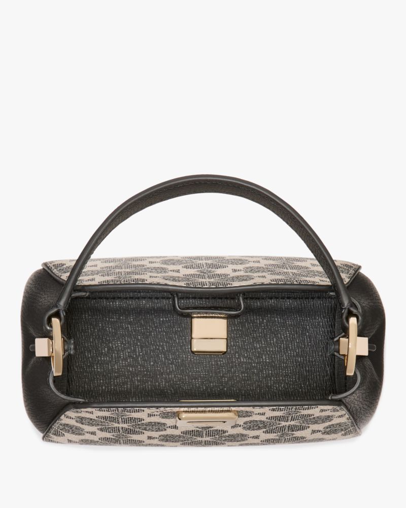 KateSpade Spade Flower Pvc Mini Top Handle Crossbody Black Multi