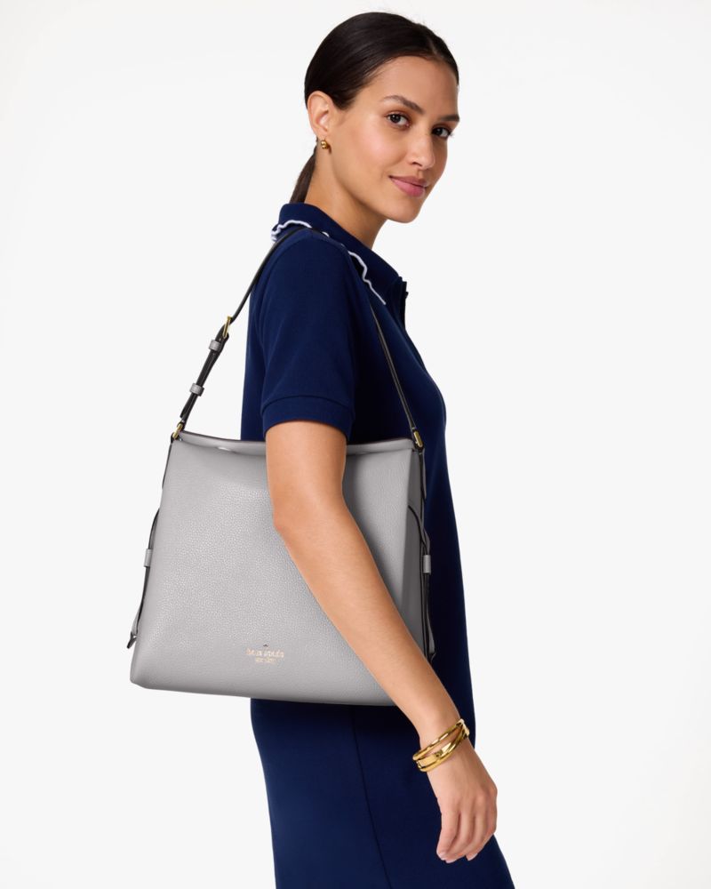 KateSpade Dumpling Large Shoulder Bag Mountain Grey