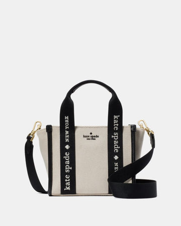 KateSpade Kip Canvas Mini Tote Bag Natural Multi