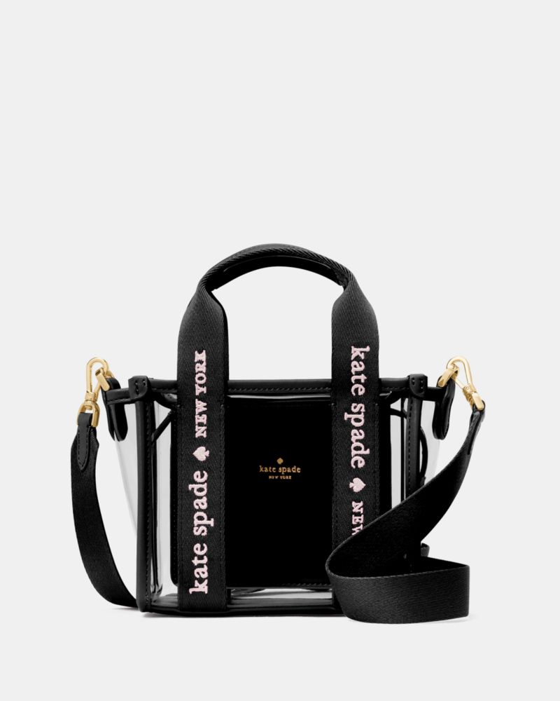 KateSpade Kip Clear Mini Tote Black