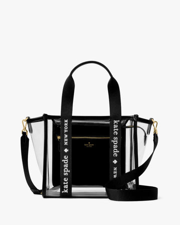 KateSpade Kip Clear Small Tote Black