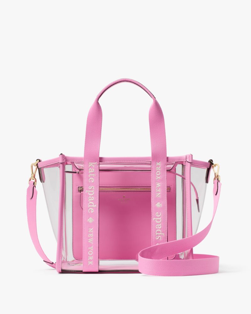 KateSpade Kip Clear Small Tote Surf Pink