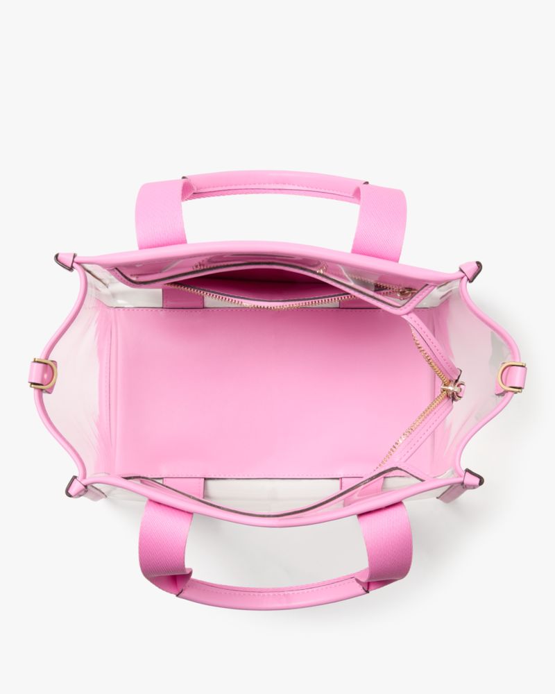 KateSpade Kip Clear Small Tote Surf Pink