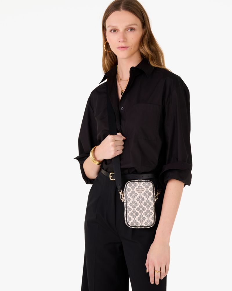 KateSpade Spade Flower Phone Crossbody Black Multi