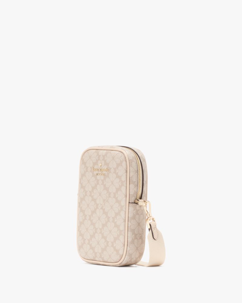 KateSpade Spade Flower Phone Crossbody Dark Beige Multi