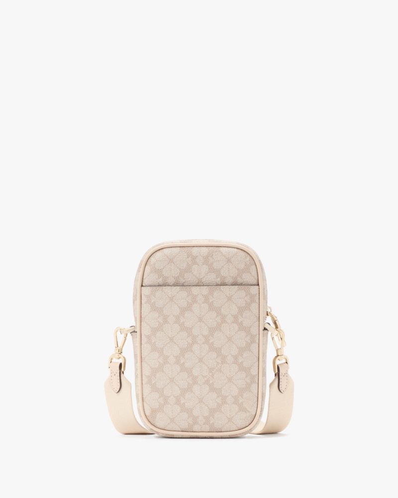 KateSpade Spade Flower Phone Crossbody Dark Beige Multi
