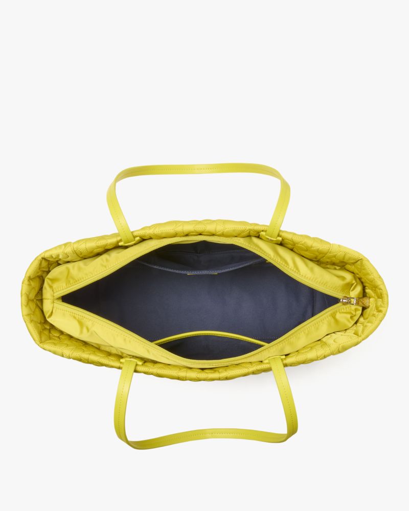 KateSpade Tilly Quilted Medium Tote Bag Olivine