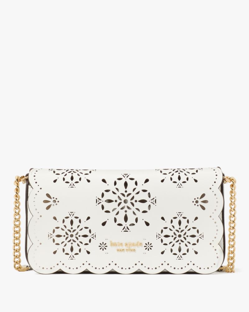 KateSpade Serena Chain Wallet True White