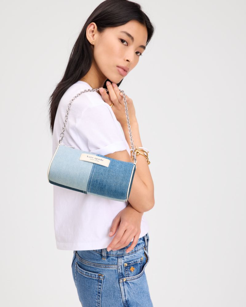 KateSpade Label Pochette Blue Multi