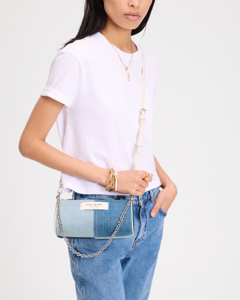 KateSpade Label Pochette Blue Multi