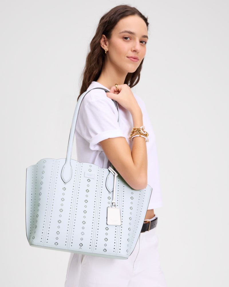 KateSpade Suite Large Open Tote Bag Taro Milk