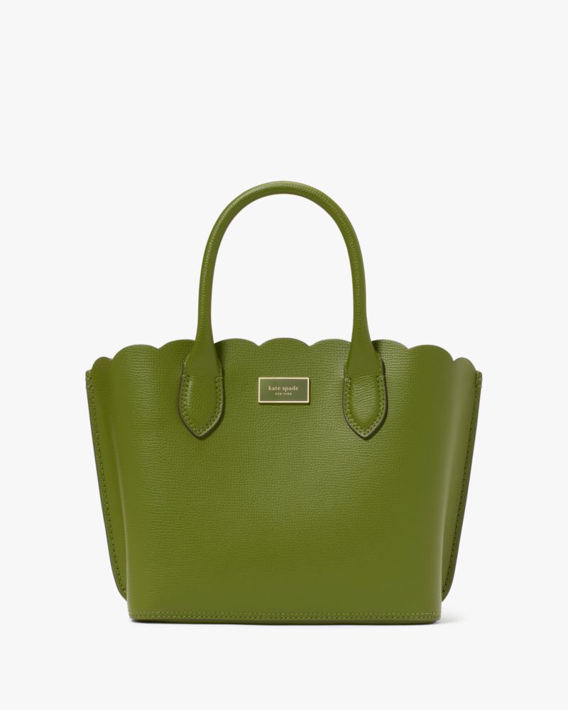 KateSpade Suite Scalloped Crossbody Tote Jungle Vine