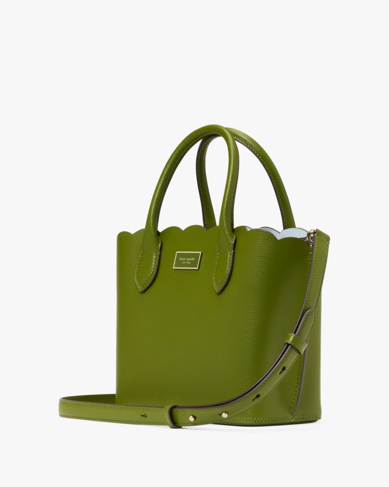 KateSpade Suite Scalloped Crossbody Tote Jungle Vine