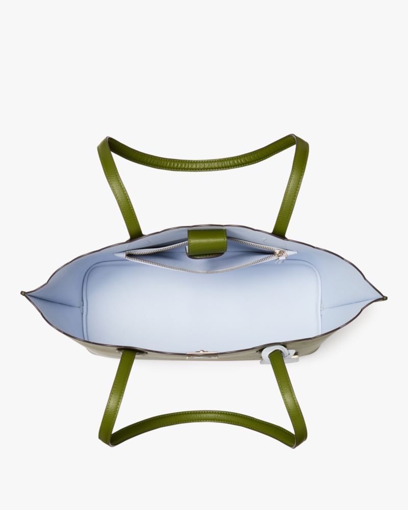 KateSpade Suite Scalloped Tote Jungle Vine