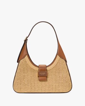KateSpade Nouveau Straw Small Shoulder Bag Cavern Clay Multi