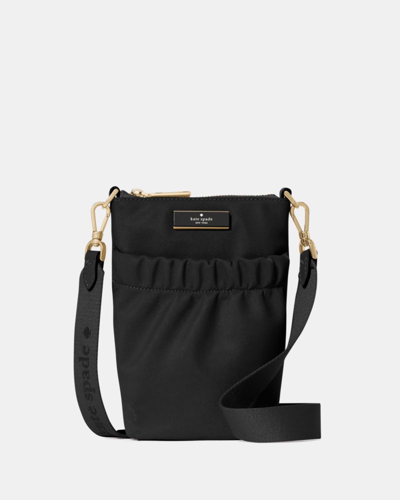 KateSpade Carter Nylon Phone Crossbody Bag Black