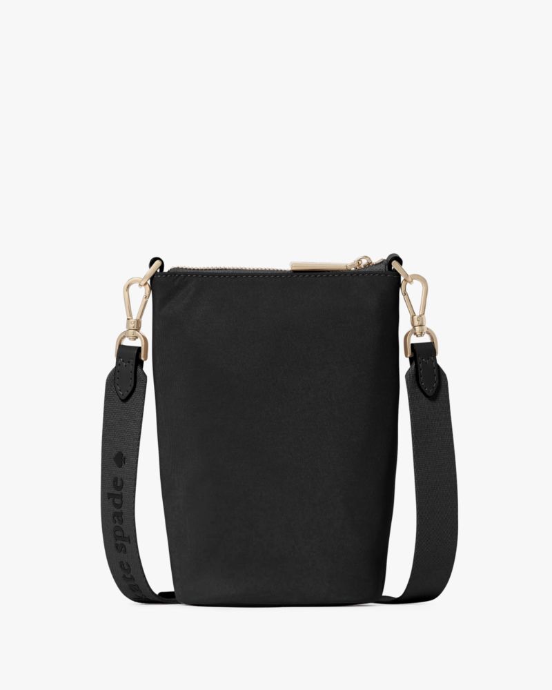 KateSpade Carter Nylon Phone Crossbody Bag Black