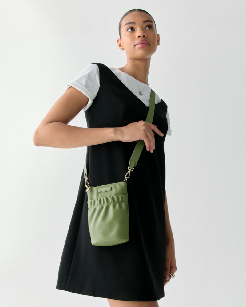 KateSpade Carter Nylon Phone Crossbody Cedar Stand