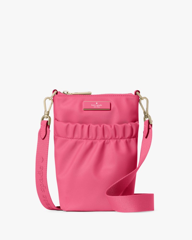 KateSpade Carter Nylon Phone Crossbody Rose Oil