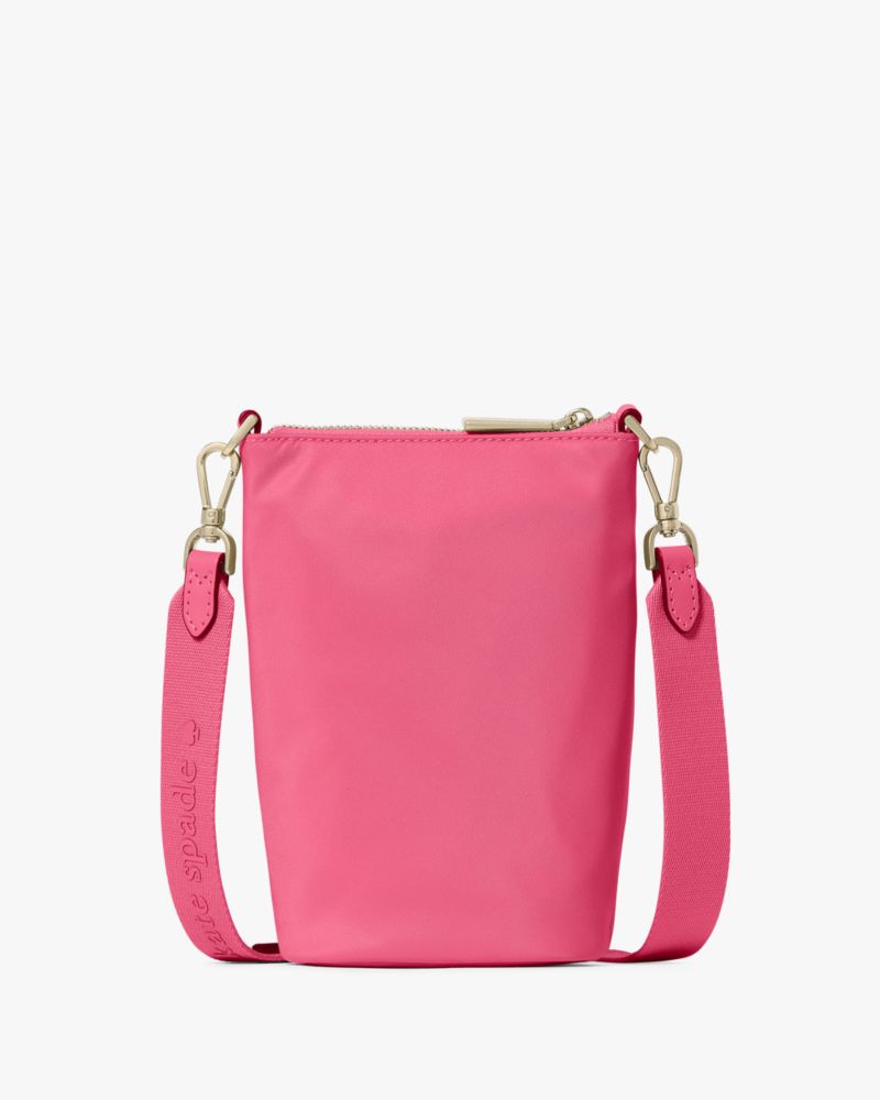 KateSpade Carter Nylon Phone Crossbody Rose Oil