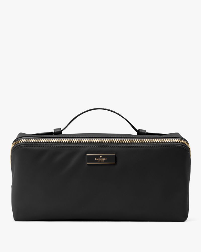 KateSpade Carter Nylon Travel Cosmetic Pouch Black