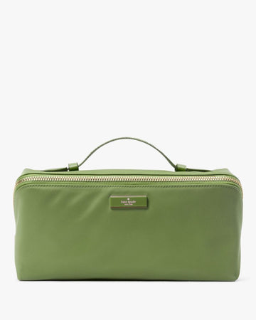 KateSpade Carter Nylon Travel Cosmetic Pouch Cedar Stand