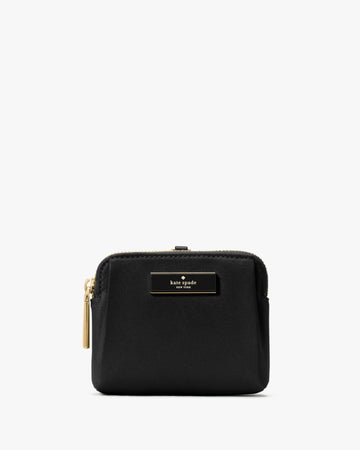 KateSpade Carter Nylon Card Case Lanyard Black