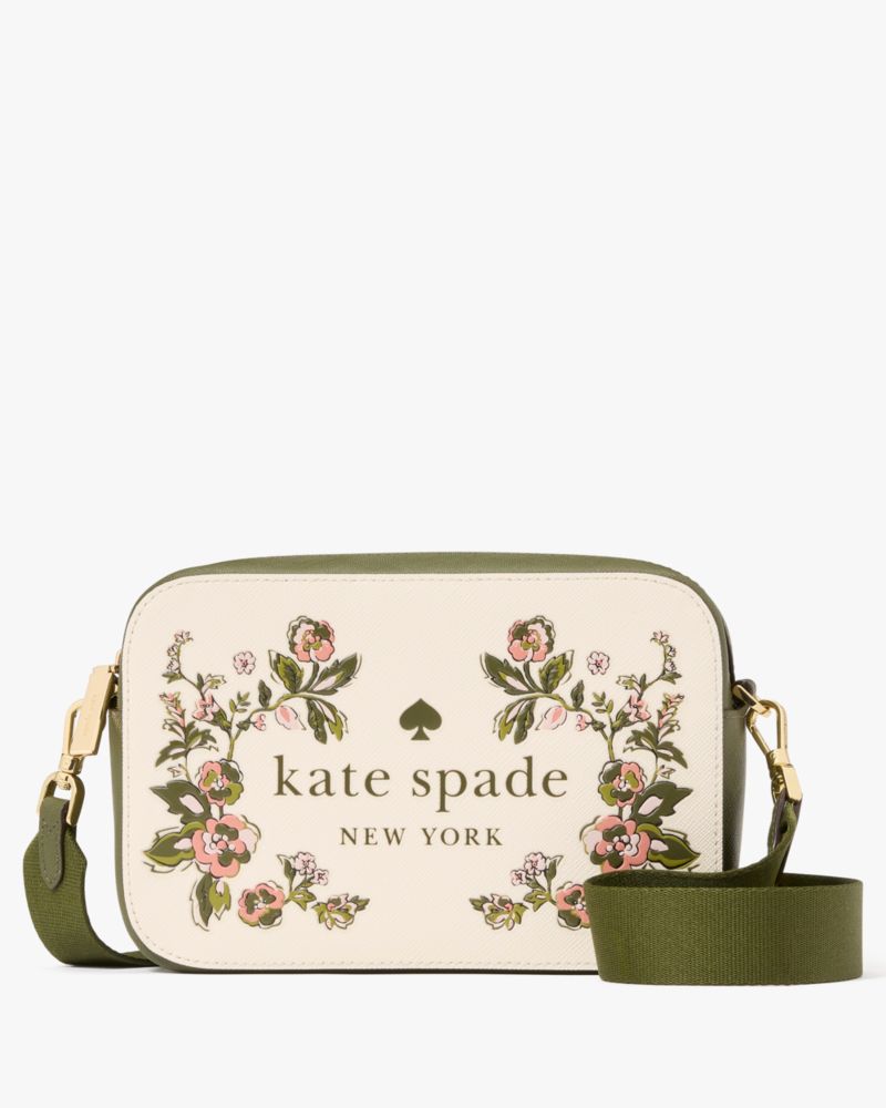 KateSpade Oh Snap Floral Camera Bag Meringue Multi