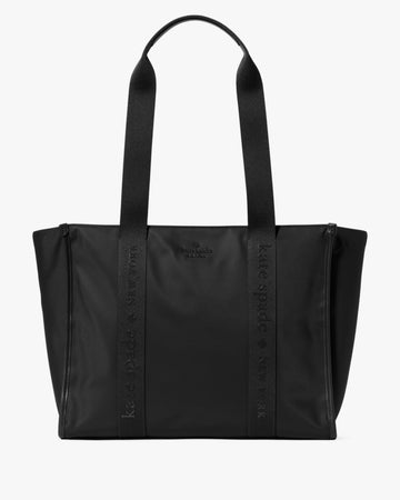 KateSpade Kip Nylon Large Tote Black