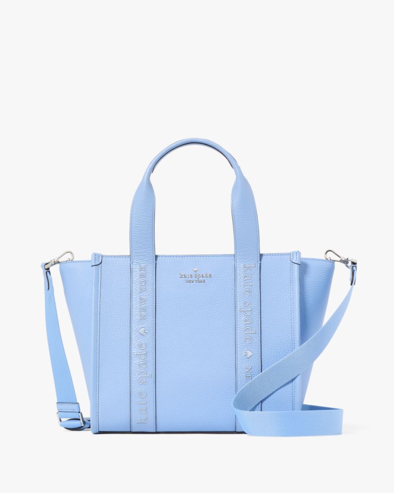 KateSpade Kip Leather Small Tote Periwinkle Sky