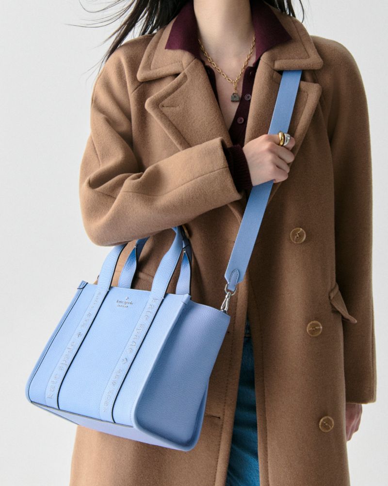 KateSpade Kip Leather Small Tote Periwinkle Sky