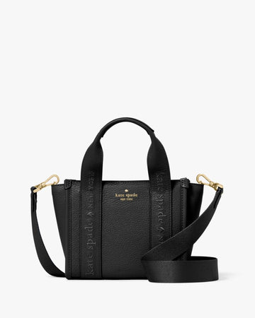 KateSpade Kip Leather Mini Tote Black