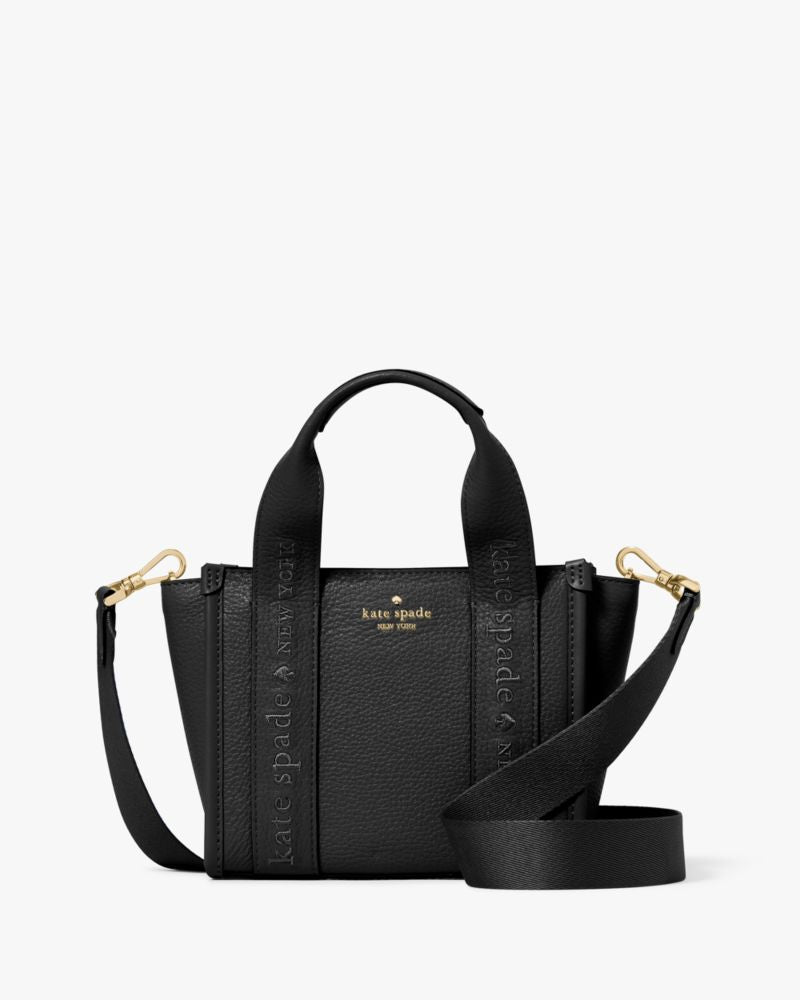 KateSpade Kip Leather Mini Tote Black