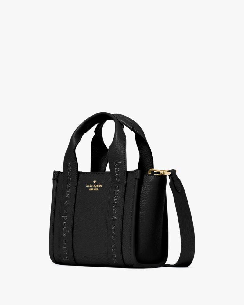 KateSpade Kip Leather Mini Tote Black
