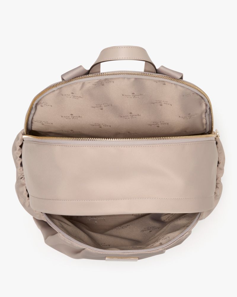KateSpade Carter Nylon Large Backpack Cozy Grey