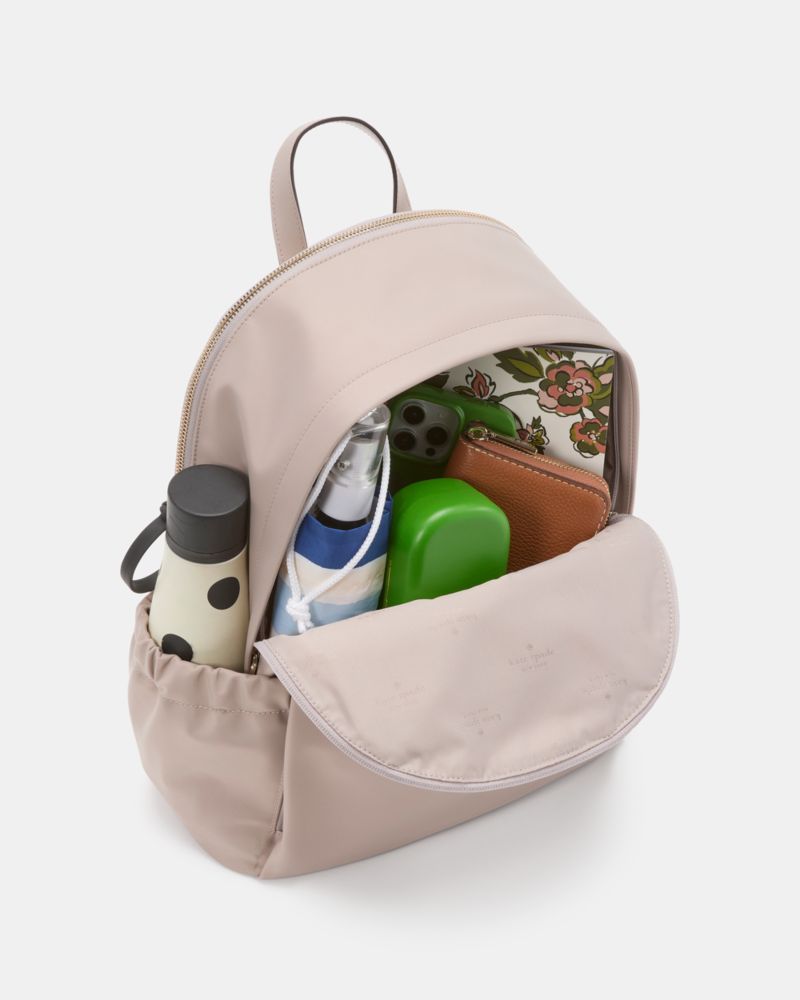 KateSpade Carter Nylon Large Backpack Cozy Grey