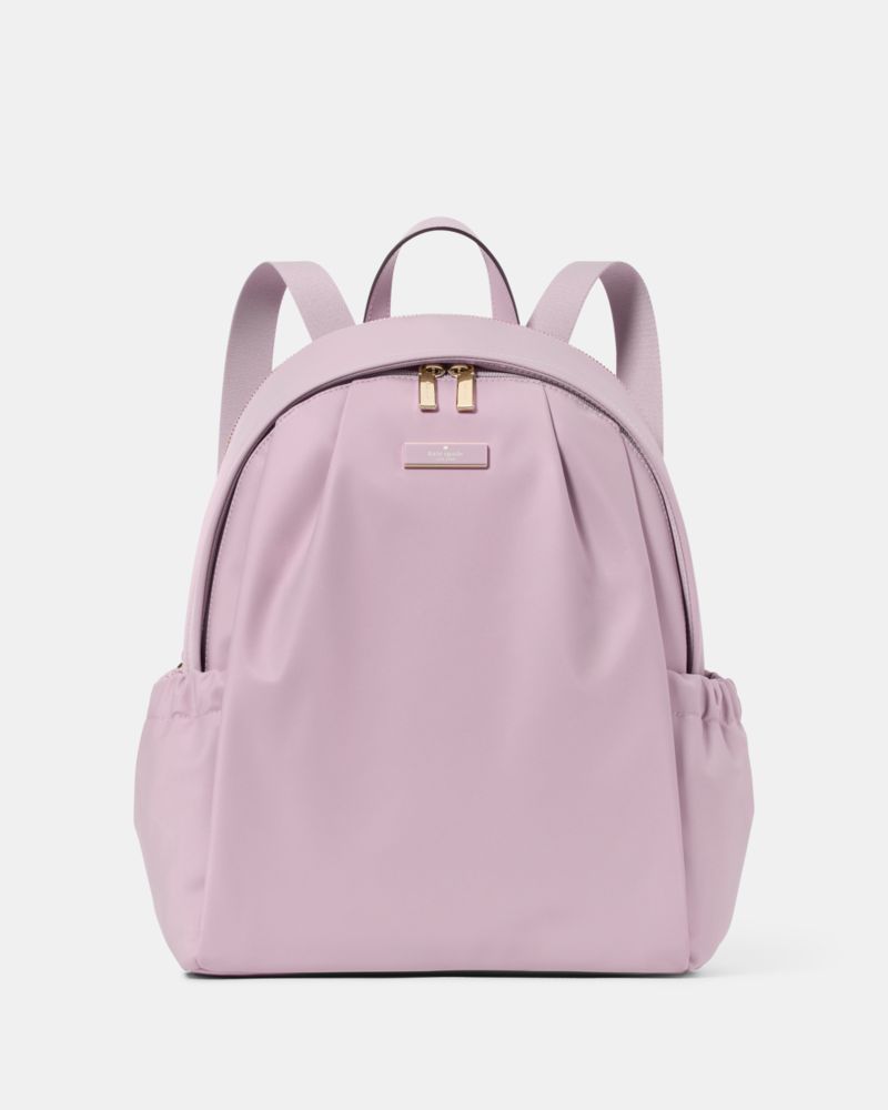 KateSpade Carter Nylon Large Backpack Lavender Smoke