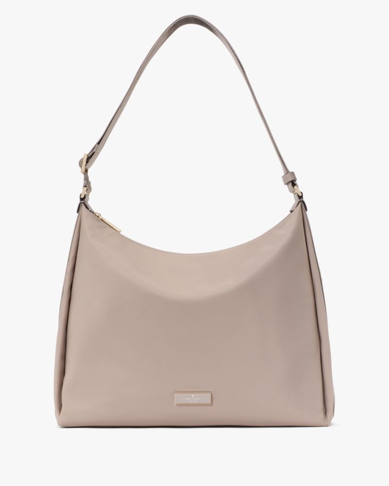 KateSpade Carter Nylon Large Convertible Crossbody Cozy Grey