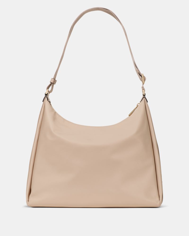 KateSpade Carter Nylon Large Convertible Crossbody Warm Beige