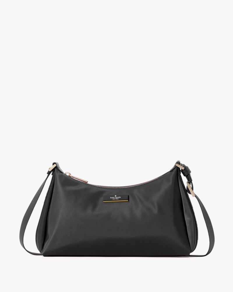 KateSpade Carter Nylon Small Shoulder Bag Black