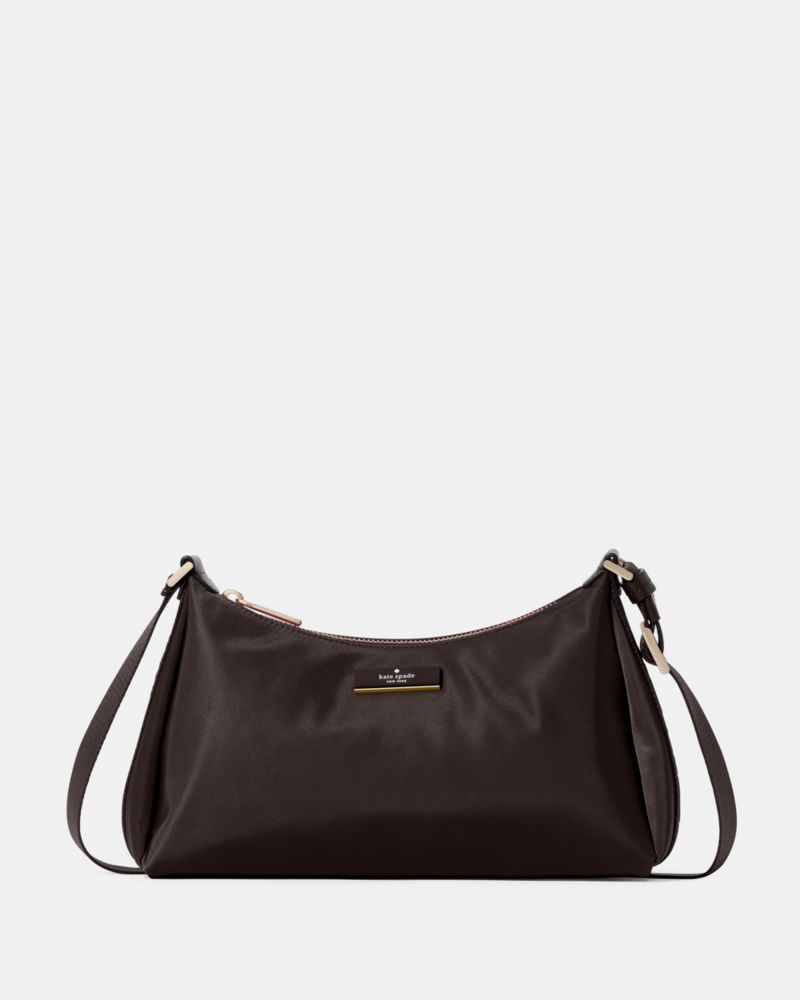 KateSpade Carter Nylon Small Shoulder Bag Hot Fudge